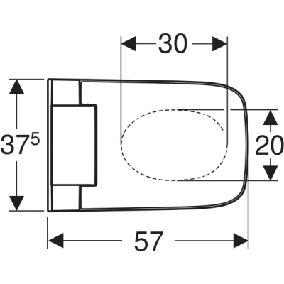 Geberit AquaClean Sela Square Akıllı Asma Klozet – Kare Form, Beyaz - 4