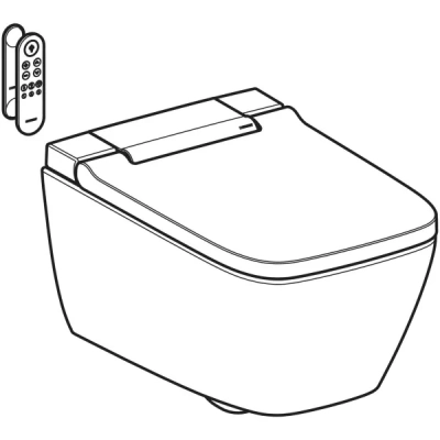 Geberit AquaClean Sela Square Akıllı Asma Klozet – Kare Form, Beyaz - 5