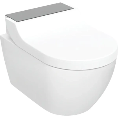 Geberit AquaClean Tuma Comfort Asma Klozet Seti – KeraTect, Siyah Cam Kapak - 1