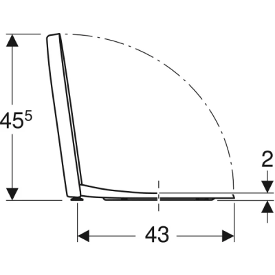 Geberit iCon Klozet Kapağı Yavaş Kapanır - 3