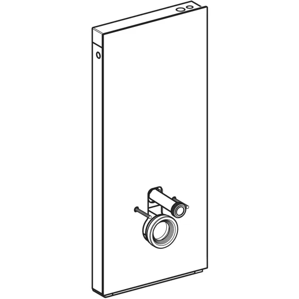 Geberit Monolith Plus asma klozet rezervuar modülü, 114 cm, keramik ön kaplama: Işık rengi=2200–4000K, Ön kaplama: beton görünümlü keramik, Yan kaplama: alüminyum - Geberit (1)