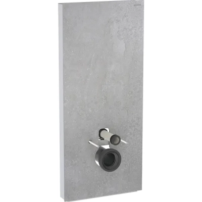 Geberit Monolith Plus asma klozet rezervuar modülü, 114 cm, keramik ön kaplama: Işık rengi=2200–4000K, Ön kaplama: beton görünümlü keramik, Yan kaplama: alüminyum - 1