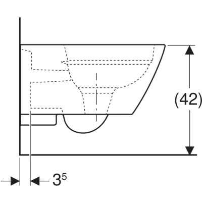 Geberit Smyle Square Rimfree Asma Klozet - 2