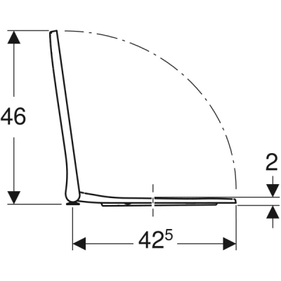 Geberit Smyle Square Soft Klozet Kapağı - 2