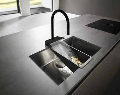 HansGrohe Aquno Select M81 Tek Kollu Eviye Bataryası 170, Çekilebilir El Duşu, 3Jet, Sbox - 73831670 - 2