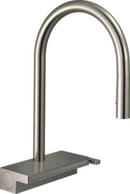 HansGrohe Aquno Select M81 Tek Kollu Eviye Bataryası 170, Çekilebilir El Duşu, 3Jet, Sbox - 73831800 - 1