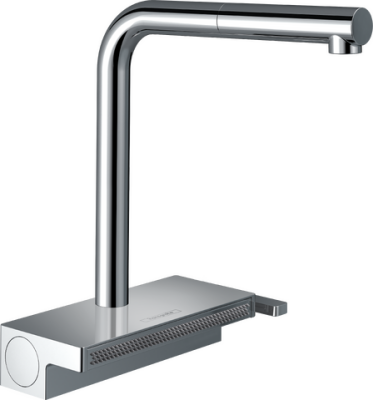 HansGrohe Aquno Select M81 Tek Kollu Eviye Bataryası 250 Çekilebilir Gaga, 2Jet, Sbox - 73830000 - 1