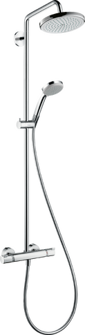 HansGrohe Croma Duş Kolonu 220 1 Jet, Termostat İle - 27185000 - Hansgrohe