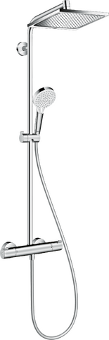 HansGrohe Crometta E Duş Kolonu 240 1 Jet, Ecosmart, Termostat İle - 27281000 - Hansgrohe