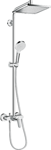 HansGrohe Crometta E Duş Kolonu 240 1 Jet, Tek Kollu Batarya İle - 27284000 - Hansgrohe