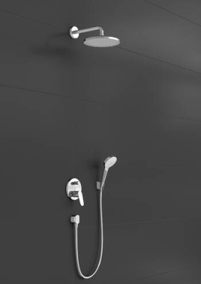 HansGrohe Crometta S Duş Sistemi 240 1Jet Tek Kollu Batarya İle - 27958000 - 2