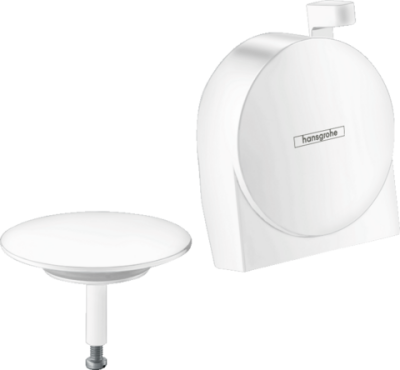 Hansgrohe Exafill S Dış Set Doldurmalı Küvet Trompleni, Gider ve Taşma Seti, Satin Beyaz - 58117700 - 1