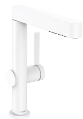 HansGrohe Finoris Tek Kollu Lavabo Bataryası 230, Çekilebilir El Duşu, 2Jet Ve Bas - Aç Gider Seti İle - 76063700 - 1