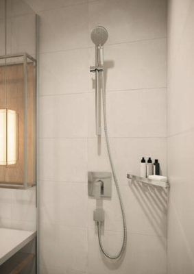 HansGrohe Fixfit Gönye Çıkış Square Çek Valf İle - 26455000 - 3