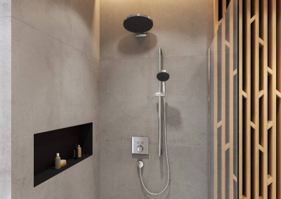 HansGrohe Pulsify Select S Duş Seti 105 3Jet Relaxation Ecosmart, 90 Cm Duş Barı İle - 24171000 - 2