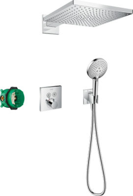 HansGrohe Raindance E Duş Sistemi 300 1Jet Showerselect Square İle - 27952000 - 1