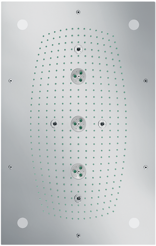 Hansgrohe Raindance Rainmaker Tepe Duşu 680/460 3 jet Krom, Işıklı - 28418000 - Hansgrohe
