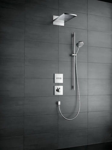 HansGrohe Raindance Select S Duş Seti 120 3 Jet, Ecosmart, 9Lt/Dk, 90 Cm Duş Barı Ve Sabunluk İle - 26633000 - Hansgrohe (1)