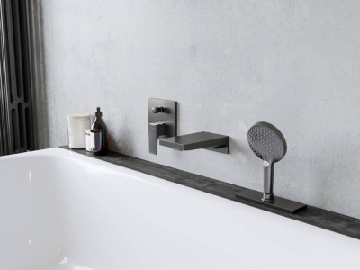 Hansgrohe sBox Dış Set Square Mat Siyah Krom - 28010340 - 2