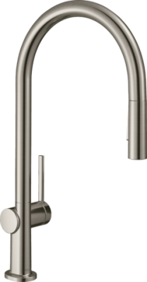 HansGrohe Talis M54 Tek Kollu Eviye Bataryası 210, Çekilebilir El Duşu, 2Jet - 72800800 - 1