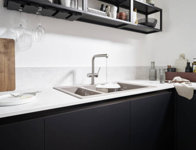 HansGrohe Talis M54 Tek Kollu Eviye Bataryası 270, Açma - Kapama Valfi, 1Jet - 72827800 - 2