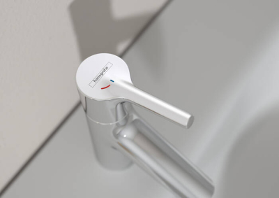 HansGrohe Talis S Tek Kollu Lavabo Bataryası 80 Coolstart, Kumandalı - 72013000 - 2