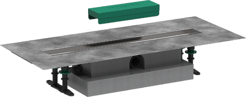 HansGrohe Ubox Universal Komple Set Düz Kurulum - 600 Duş Kanalı İçin - 56016180 - Hansgrohe