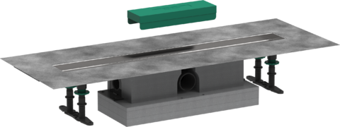 HansGrohe Ubox Universal Komple Set Standart Kurulum - 700 Duş Kanalı İçin - 56023180 - Hansgrohe