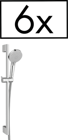 HansGrohe Vernis Blend Duş Seti Vario, 65 Cm Duş Barı İle Proje Paketi (6'Lı) - 26371000 - Hansgrohe