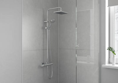 HansGrohe Vernis Shape Duş Kolonu 230 1Jet, Termostat İle - 26286000 - 2