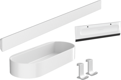 Hansgrohe WallStoris Duş Paketi Satin Beyaz - 27967700 - 1