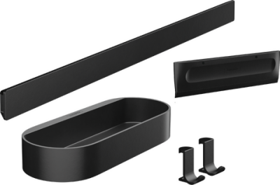 Hansgrohe WallStoris Duş Paketi Satin Siyah - 27967670 - 1