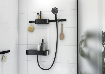 HansGrohe Wallstoris Set El Duşu 105 3Jet Ecosmart Activation, Termostat, 70 Cm Duş Barı Ve Depolama Seti - 24250670 - 3