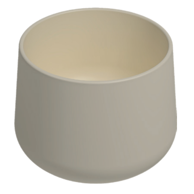 İsvea Allegro Tezgah Üstü Monoblok Lavabo Mat Fildişi, 42 Cm - 1