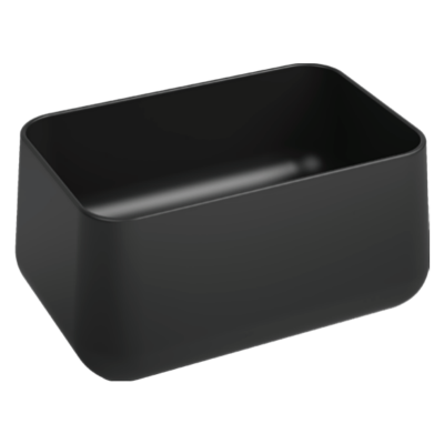 İsvea Allegro Tezgah Üstü Monoblok Lavabo Mat Siyah 60 Cm - 1