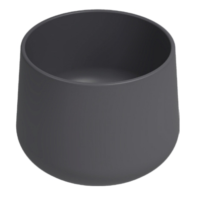 İsvea Allegro Tezgah Üstü Monoblok Lavabo Mat Taş Gri, 42 Cm - 1