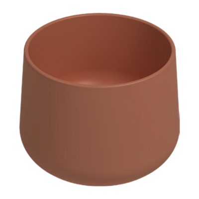 İsvea Allegro Tezgah Üstü Monoblok Lavabo Mat Terracotta, 42 Cm - 1