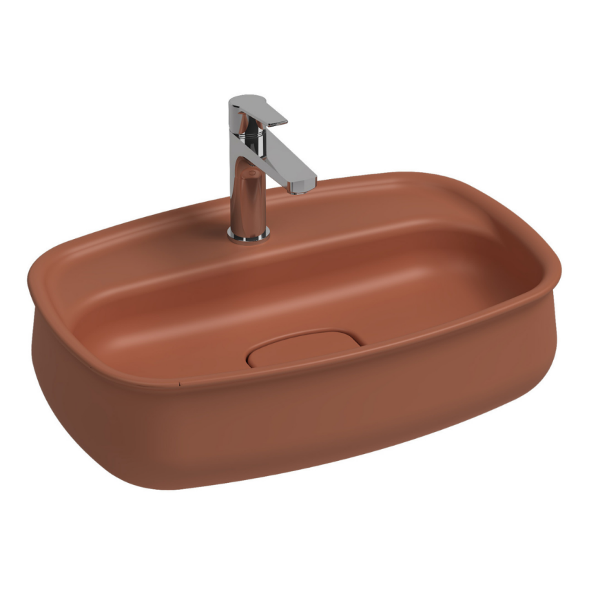 İsvea Fluido Terracotta Tezgah Üstü Lavabo, 60 Cm - İsvea (1)
