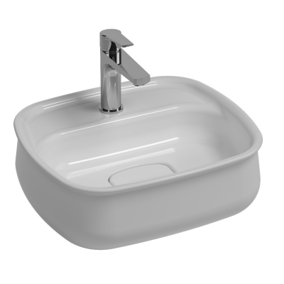 İsvea Fluido Tezgah Üstü Lavabo Beyaz, 47 Cm - 3