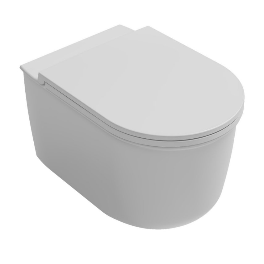 İsvea Fluido Ultimate Flush Beyaz Asma Klozet Seti ( Klozet Kapağı Dahildir ) - İsvea (1)