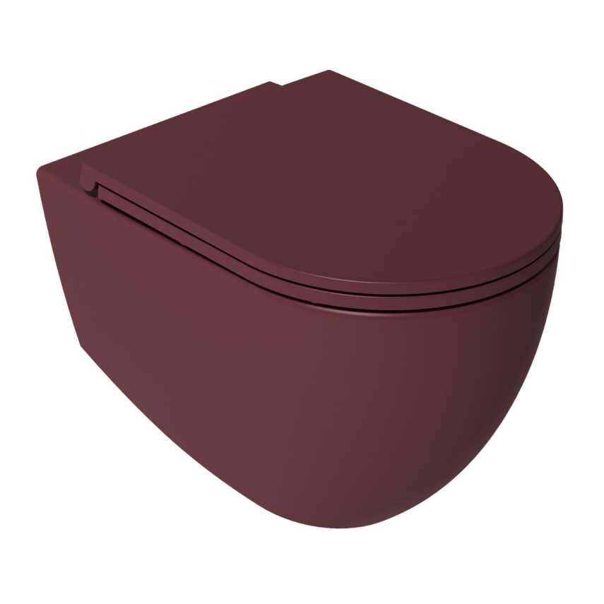 İsvea Infinity Clearim Plus Asma Klozet Seti, Rustik Bord ( Klozet Kapağı Dahildir )O - İsvea