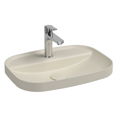 İsvea Infinity Inset Tezgah Üstü Lavabo Fildişi, 55 Cm - 2