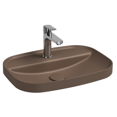 İsvea Infinity Inset Tezgah Üstü Lavabo Vizon, 55 Cm - 1