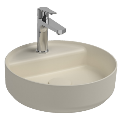 İsvea Infinity Tezgah Üstü Lavabo Fildişi, 42 Cm - 2