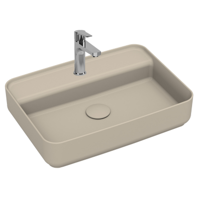 İsvea Infinity Tezgah Üstü Lavabo Fildişi, 55 Cm - 3
