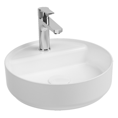 İsvea Infinity Tezgah Üstü Lavabo Mat Beyaz, 42 Cm - 3