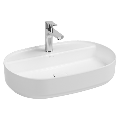 İsvea Infinity Tezgah Üstü Lavabo Mat Beyaz, 60 Cm - 6