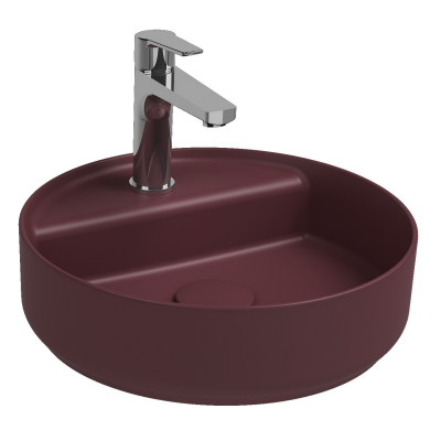 İsvea Infinity Tezgah Üstü Lavabo Rustik Bordo, 42 Cm - 3