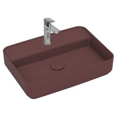 İsvea Infinity Tezgah Üstü Lavabo Rustik Bordo, 55 Cm - 3