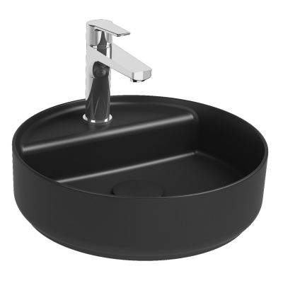 İsvea Infinity Tezgah Üstü Lavabo Siyah, 42 Cm - 2